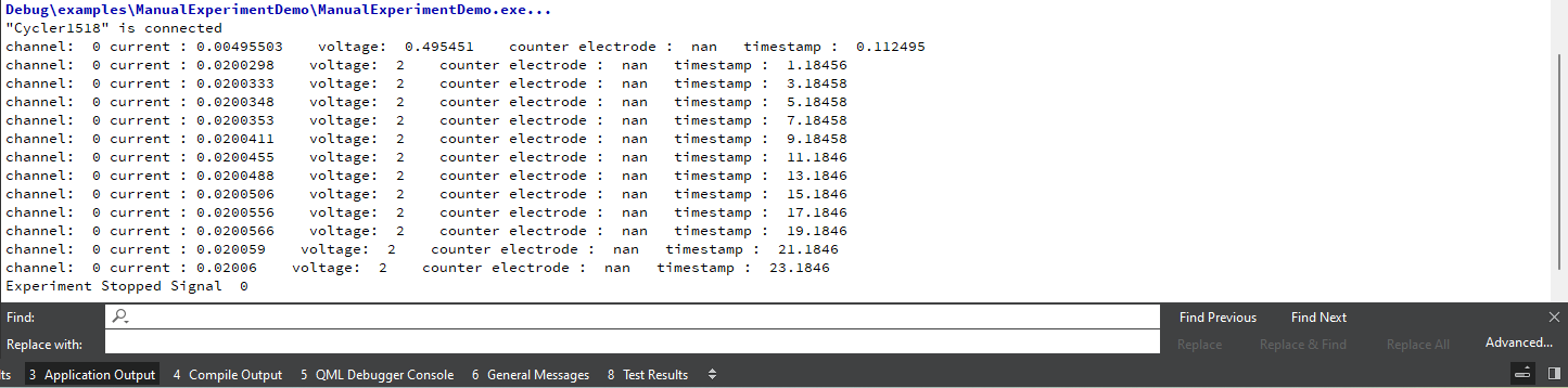 Qt output window